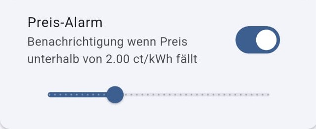 Preis-Alarm konfigurieren