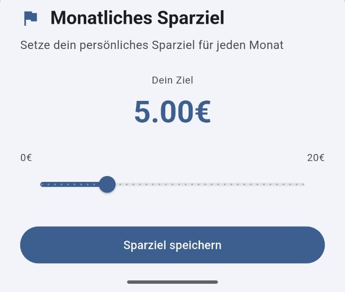 Sparziel konfigurieren